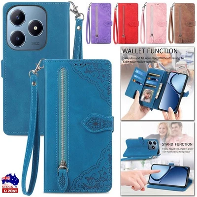 For OPPO Find X9 Pro X8 X7 Ultra X6 X5 X3 Lite Zipper Wallet Leather flip case - Image 1 of 4