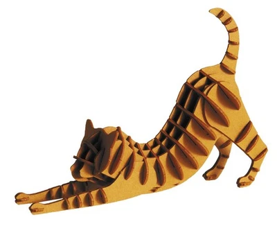 Fridolin Carta 3D – Gatto rosso marrone - Immagine 1 di 2