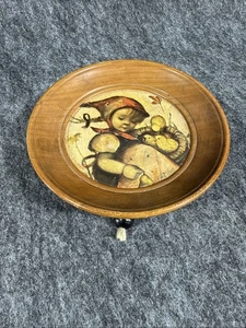 REUGE HUMMEL VINTAGE WOOD FRAME PULL STRING SWISS MUSIC BOX MOVEMENT W. GERMANY - Picture 1 of 10