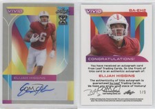 2023 Leaf Vivid Gray Prismatic /9 Elijah Higgins #BA-EH2 Rookie Auto RC