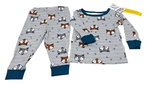 Lamaze Baby Boys' 2pc Long Sleeve Organic Cotton Snug Fit Pajama Set - 12 Months - Picture 1 of 9