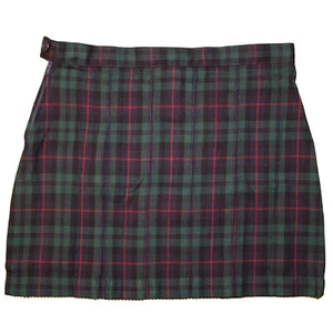Lands End Uniform Girl's Size 8, Pleated Skirt Above Knee, Evergreen Navy Plaid - Picture 1 of 2