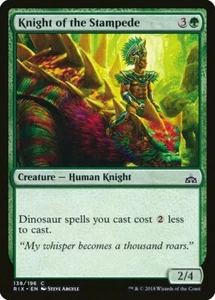 Magic MTG Tradingcard Rivals of Ixalan 2018 Knight of the Stampede 138/196 - Bild 1 von 1