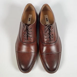 Joseph A. Bank Cap-Toe Oxford Lace-up Dress Shoes Men size 11 D - Essex Brown - Picture 1 of 16