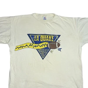Vintage TOP in USA LA Quake 1994 T Shirt Single Stitch Sleeves XL Football NY - Picture 1 of 10