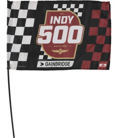 Indy 500 Unisex 104th Event Flag Souvenir, Multicoloured Cover