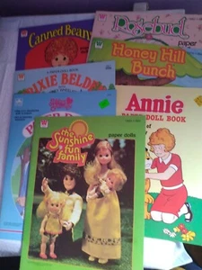 Vintage Whitman (5) Uncut Paper Dolls Happy House (1) Golden(1) - Picture 1 of 8