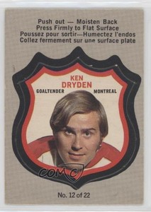 1972-73 O-Pee-Chee Player's Crests Ken Dryden #12 HOF