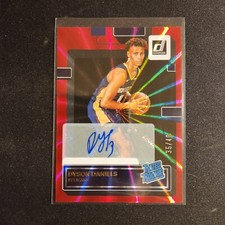 2022-23 Donruss Dyson Daniels Red Laser Rookie Auto Autograph RC /49 Pelicans L8