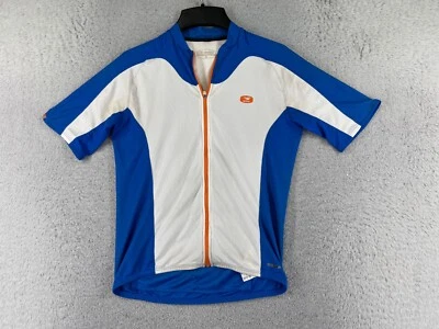 Sugoi Cycling Jersey Adult Small Blue White Short Sleeve Rear Pockets RPM - Image 1 of 4