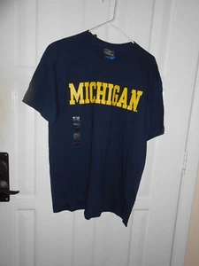 T-shirt Steve & Barry's University of Michigan blu grande nuova con etichette - Foto 1 di 3