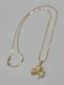 14 kt Gold HALSKETTE und Charm - Bild 1 von 4