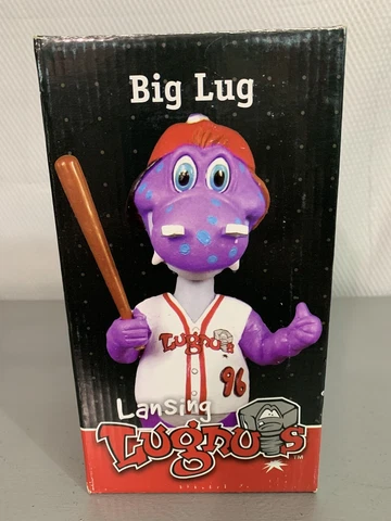 LANSING LUGNUTS "Big Lug" Bobblehead Mascot 2010 NEW Minor League Basball Cover