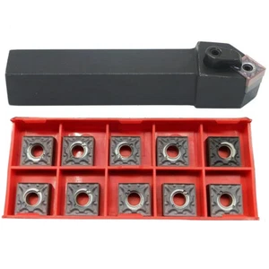 45° MSSNL 2020K12 20mm×125mm CNC Außendrehwerkzeughalter + 10 Teile SNMG120404 - Bild 1 von 5