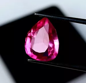 5.00-7.00 Carat Natural Pink Sapphire Pear Cut Shape Gemstone - Picture 1 of 4