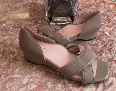New Taryn Rose Kaida Taupe Crisscross Demi-Wedge Size 8M - Image 1 of 4