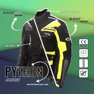Motorcycle Jacket Waterproof Textile Motorbike Riding CE Armour Viper Python 5