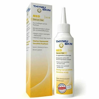 Suero para el cuidado del cabello THYMUSKIN Med con péptidos para detener la pérdida de cabello entre hombres y mujeres Foto 1 de 4