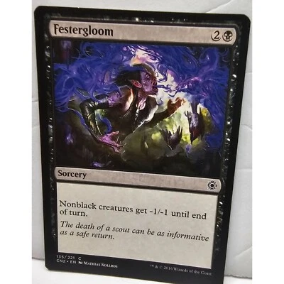 MTG Magic The Gathering Festergloom Sorcery Card 135/221 Black Conspiracy Take T - Image 1 of 2