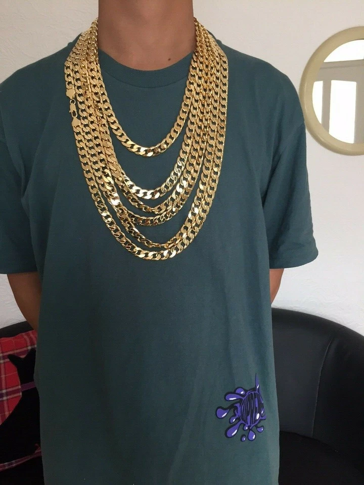 SG1208 Exclusivo No Desteñir Color 24K Protegido 18K Collar Chapado Oro Pulsera - Imagen 1 de 4