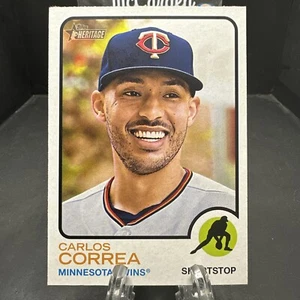 2022 Topps Heritage High Number Carlos Correa #672 Minnesota Twins - Bild 1 von 2