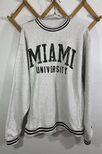 Champion Reverse Weave Sweatshirt Miami University Ohio Womens Large - Picture 1 of 7