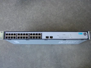 HP JH017A 1420-24G-2SFP 24-PORT NETWORK GIGABIT SWITCH WITH RACK BRACKETS. - Picture 1 of 4