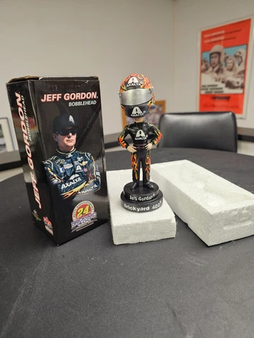 RARE JEFF GORDON #24 BOBBLEHEAD 20th Anniv Brickyard 400 2014 NASCAR Souvenir Cover