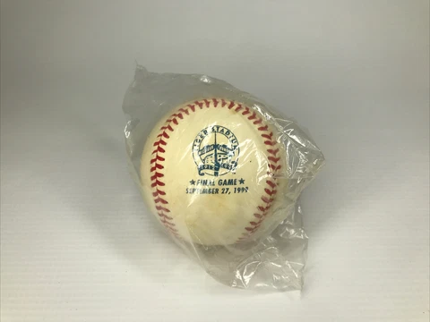 9/27/1999 Detroit Tigers Tiger Stadium Final Game Ball Cover
