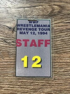 WWF WWE Staff Pass Wrestlemania Revenge Tour May 12 1994 - R101 - Picture 1 of 3