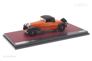 Bugatti Type 46 Cabriolet de Villars 1930 orange geschlossen Matrix 1:43 - Bild 1 von 4