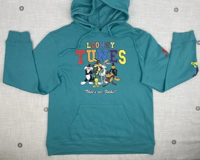 Sudadera con Capucha Polar Looney Tunes "That's All Folks" Unisex Talla L Nueva con Etiquetas Foto 1 de 4