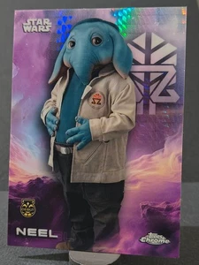 2025 Topps Chrome Star Wars Prism Refractor #137 Neel RC Debut Skeleton Crew - Bild 1 von 3