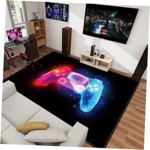 Gamer Area Rug, 59x78in Large 3D Controller Gaming Rug for Boys Room, Non-Slip - Picture 1 of 8
