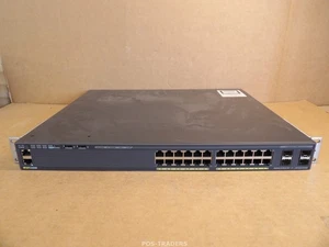 Cisco WS-C2960X-24PS-L V06 24-Port Gigabit Ethernet Switch - INCL RACK EARS - Afbeelding 1 van 8