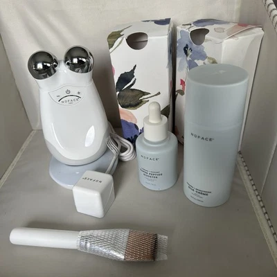 NuFACE Pro Starter Kit Facial Super Peptide Booster Brightening Silk Creme - Image 1 of 4
