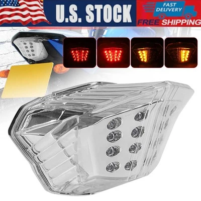 Integrated LED Tail Brake Light Turn Signal Lamp For Yamaha FZ6R XJ6 2009-2017 - Image 1 of 4