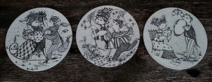 Vintage 3 Bjorn Wiinblad Nymolle Denmark Maj Harmoni Porcelain  - Picture 1 of 5