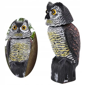 Eule Vogelabwehr Vogelschreck Vogelscheuche Taubenabwehr Vogelattrappe Garten DE - Bild 1 von 13
