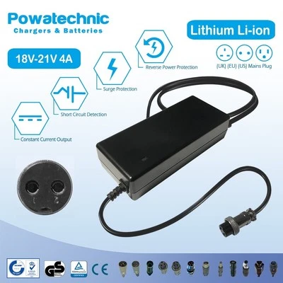 21V 4A 2 pin Lithium Charger for 18V Robotic Lawn Mower Trimmer Chainsaw Blower - Image 1 of 2