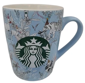 Tazza tazza blu Starbucks 2020 festa compleanno 10 oz regalo cappello animale festa - Foto 1 di 4