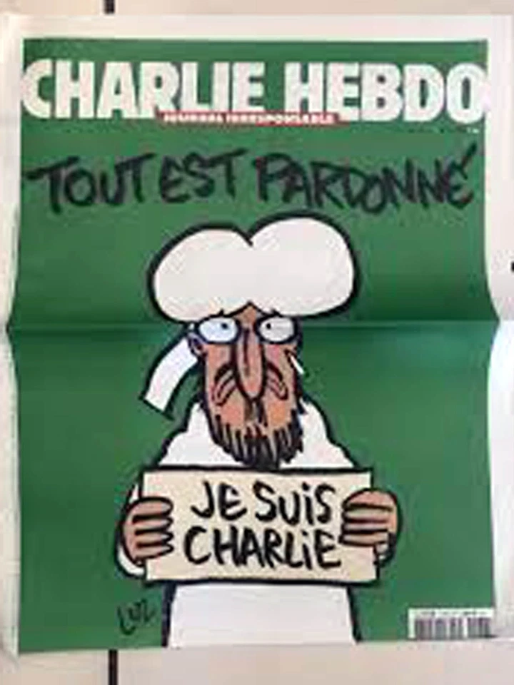 CHARLIE HEBDO, N° 1178 Tout est Pardonné "je suis Charlie" , 14 janvier 2015 - Photo 1/1