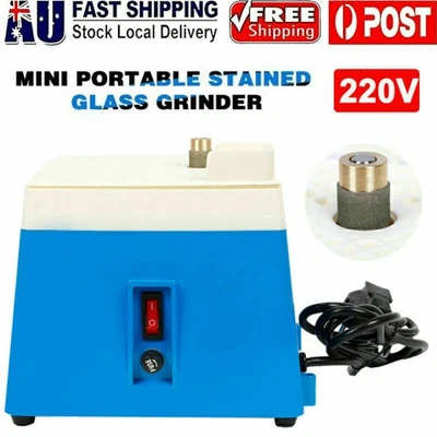 Mini Portable Stained Glass Grinder Diamond Automatic Art Grinding Tools - image 1 of 4