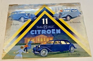 Auszug Verkaufsprospekt Citroen Traction - undatiert - mittlerer Zustand. - Bild 1 von 2