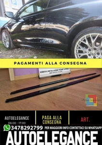 😍 SOTTO MINIGONNE LATERALI ADATTO PER VW SCIROCCO 2008-2016 NERO LUCIDO 😍 - Imagen 1 de 8