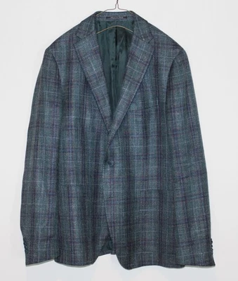 Blazer Cantarelli 42R Loro Piana Lino Tweed Parche Bolsillo Italia 3 Rollos 2 Chaqueta Foto 1 de 4