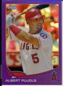 2013 Topps Chrome Purple Refractors #136 Albert Pujols Los Angeles Angels - Picture 1 of 1