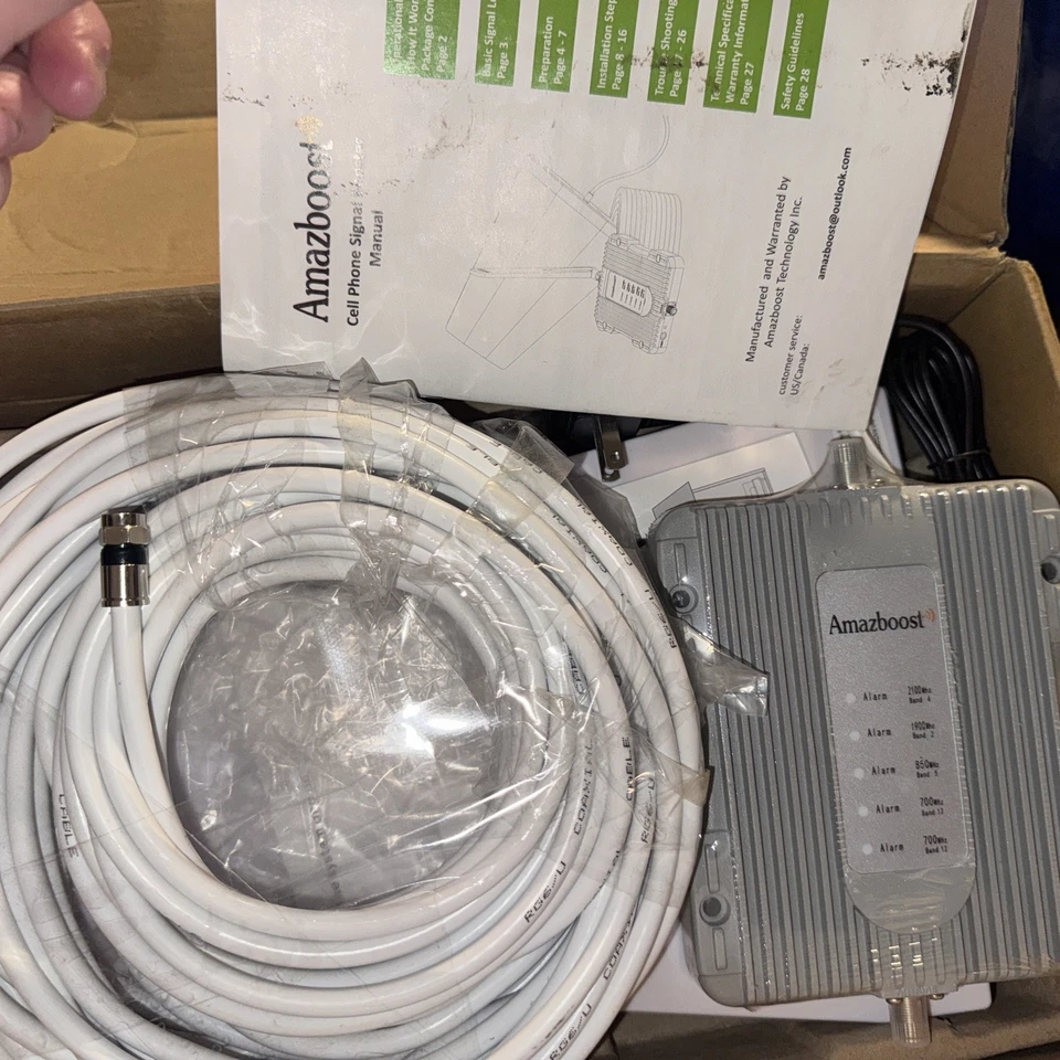 Amazboost Cell Phone Booster for Home, Cell Phone Signal Booster Kit, All U.S. - Image 1 of 1