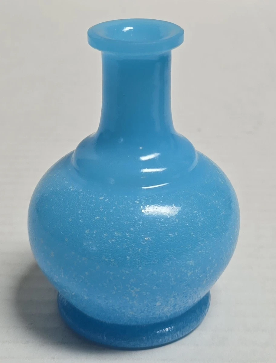 蓝色中国风玻璃花瓶| eBay