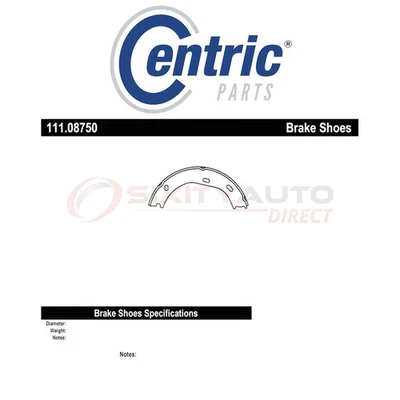 Centric Parking Brake Shoe for 1968-1973 Mercedes-Benz 280SEL 2.8L 4.5L L6 zp Foto 1 de 4